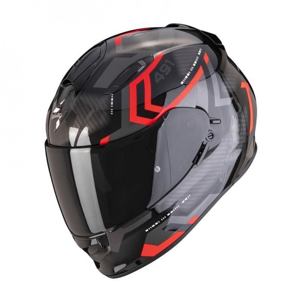 Image of SCORPION EXO 491 SPIN - BLACK/RED