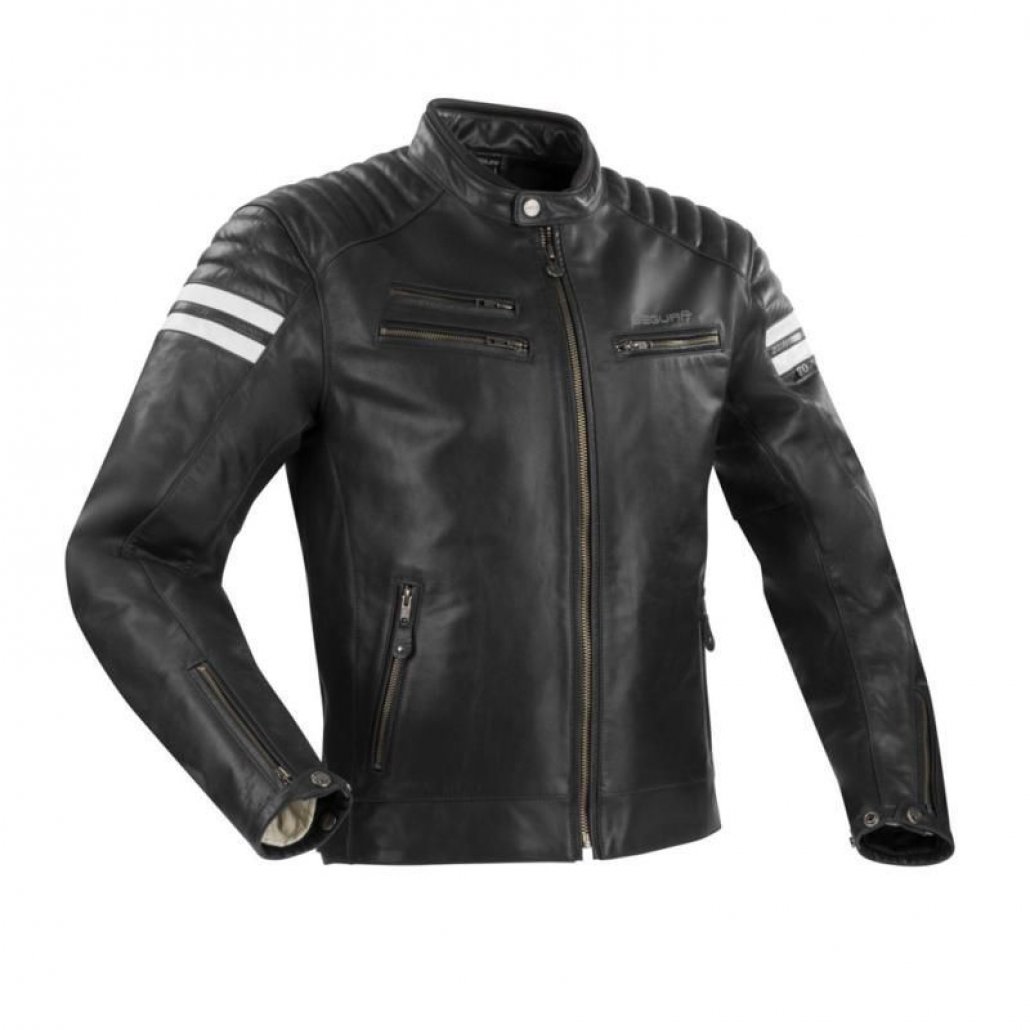 Image of SEGURA FUNKY LEATHER JACKET - BLACK