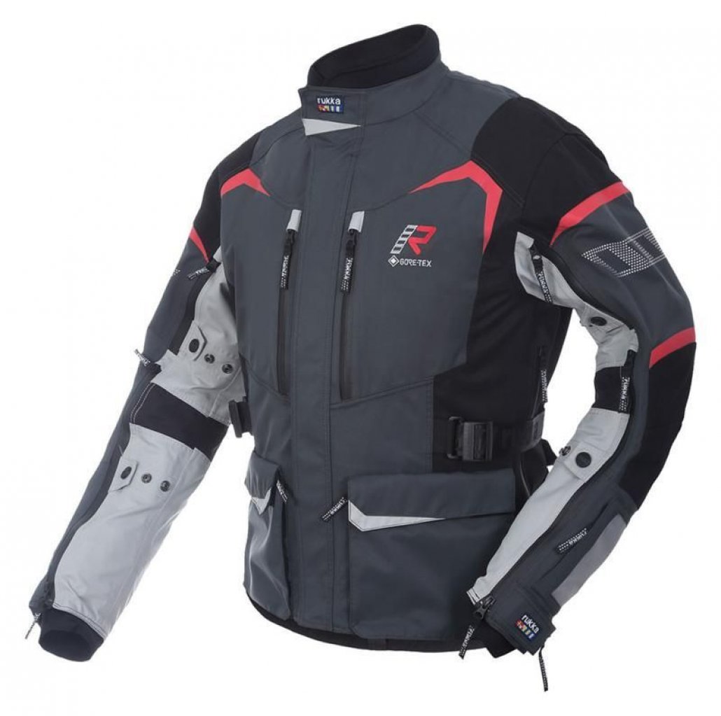 Image of RUKKA RIMO-R GTX JACKET - GREY/RED