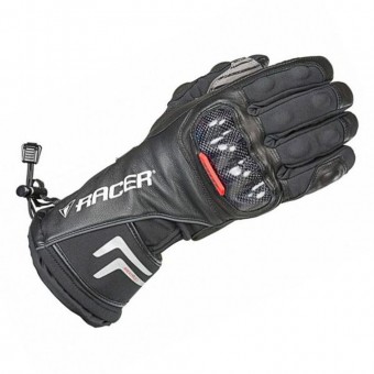 RACER CARBON WATERPROOF GLOVES - BLACK image